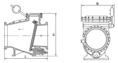 HH44X微阻緩閉止回閥結(jié)構(gòu)圖- 上海昆煉閥門(mén)制造有限公司 HH44X微阻緩閉止回閥結(jié)構(gòu)圖- 上海昆煉閥門(mén)制造有限公司