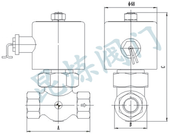 活塞式蒸汽電磁閥 2L電磁閥結(jié)構(gòu)圖 活塞式蒸汽電磁閥 2L電磁閥結(jié)構(gòu)圖
