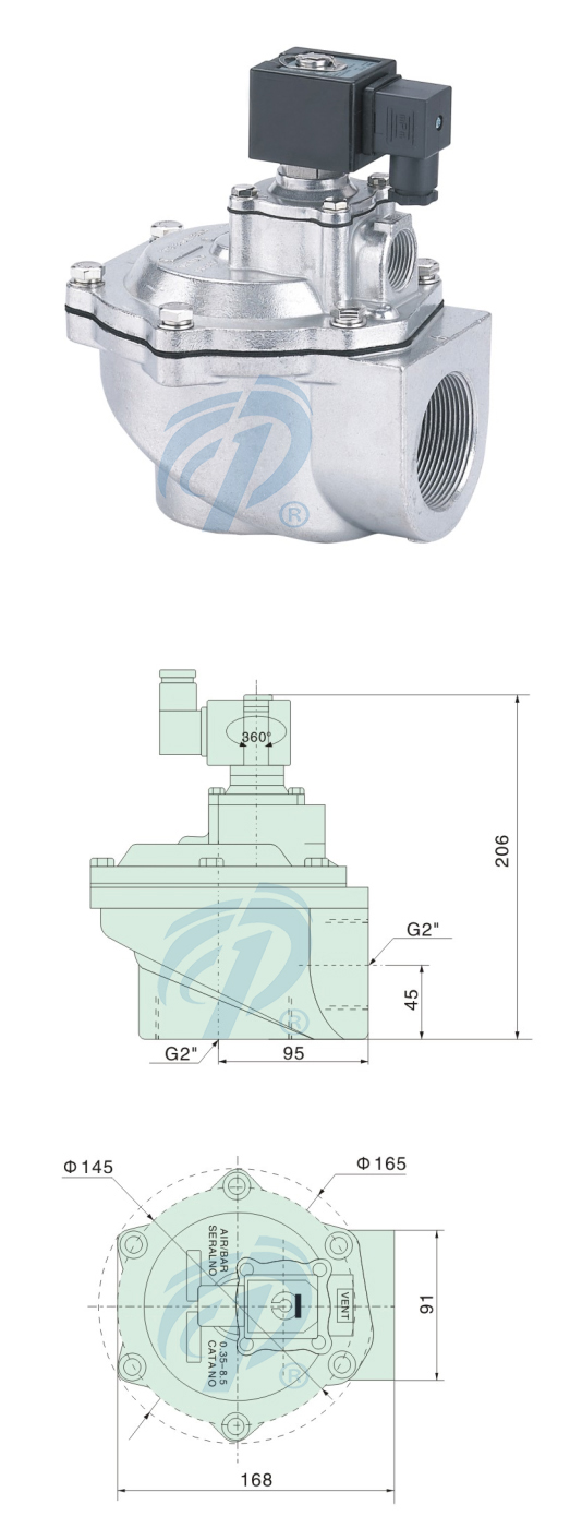 鋁合金直角式布袋除塵閥尺寸規(guī)格