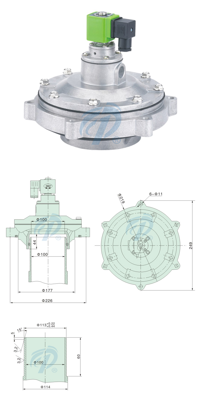 嵌入式噴吹閥尺寸規(guī)格