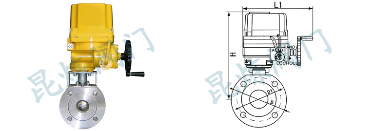 FQ971F防爆電動對夾球閥結(jié)構(gòu)圖- 上海昆煉閥門制造有限公司 FQ971F防爆電動對夾球閥結(jié)構(gòu)圖- 上海昆煉閥門制造有限公司