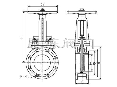 PZ673H(W)氣動刀型閘閥結(jié)構(gòu)圖- 上海昆煉閥門制造有限公司 PZ673H(W)氣動刀型閘閥結(jié)構(gòu)圖- 上海昆煉閥門制造有限公司
